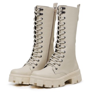 Coturno Bota Cano Alto Tratorada Blogueiras Off White