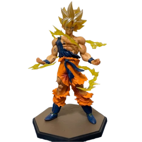 Dragon Ball Son Goku Super Saiyajin com base de apoio, Figura Anime de ...