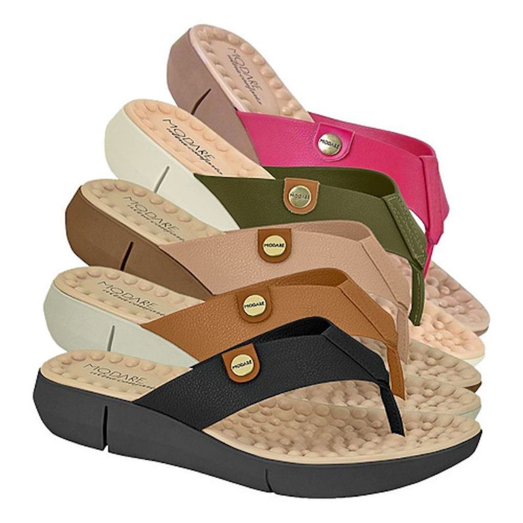 Tamanco Chinelo Feminino Tratorado Modare Ultraconforto para Fascite Plantar Ortopedico Anatomico Esporao