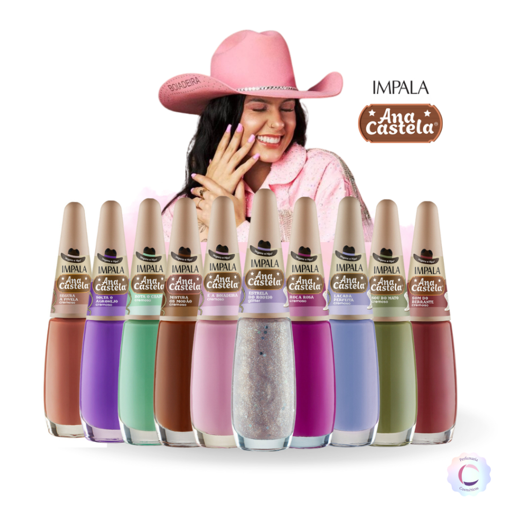 Kit Esmaltes Impala Coleção Ana Castela Com 10 Cores Lançamento ...