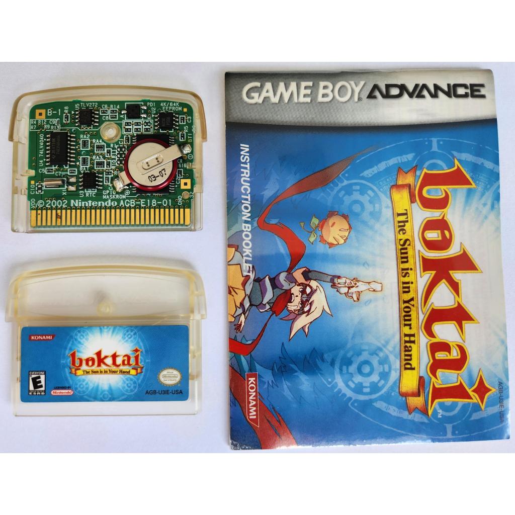 Boktai The Sun in Your Hands gba with purchases manual