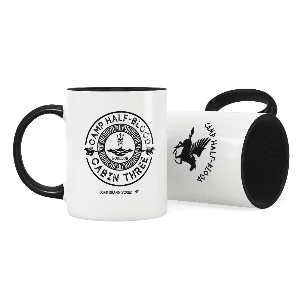 Caneca Percy Jackson - Acampamento Meio-Sangue Chalé de Poseidon