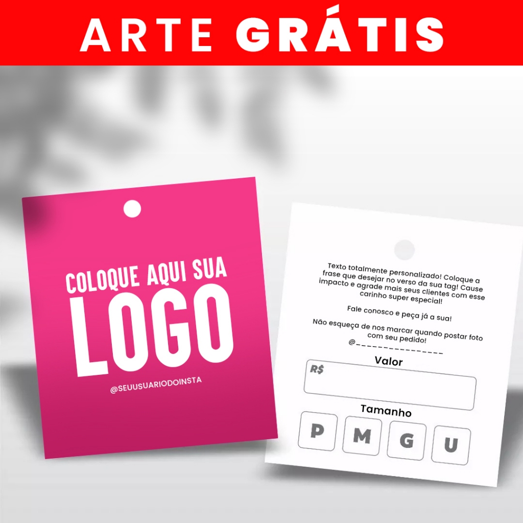 1000 MINI TAG 4/1 - Totalmente Personalizada! Para roupas, lembranças ...