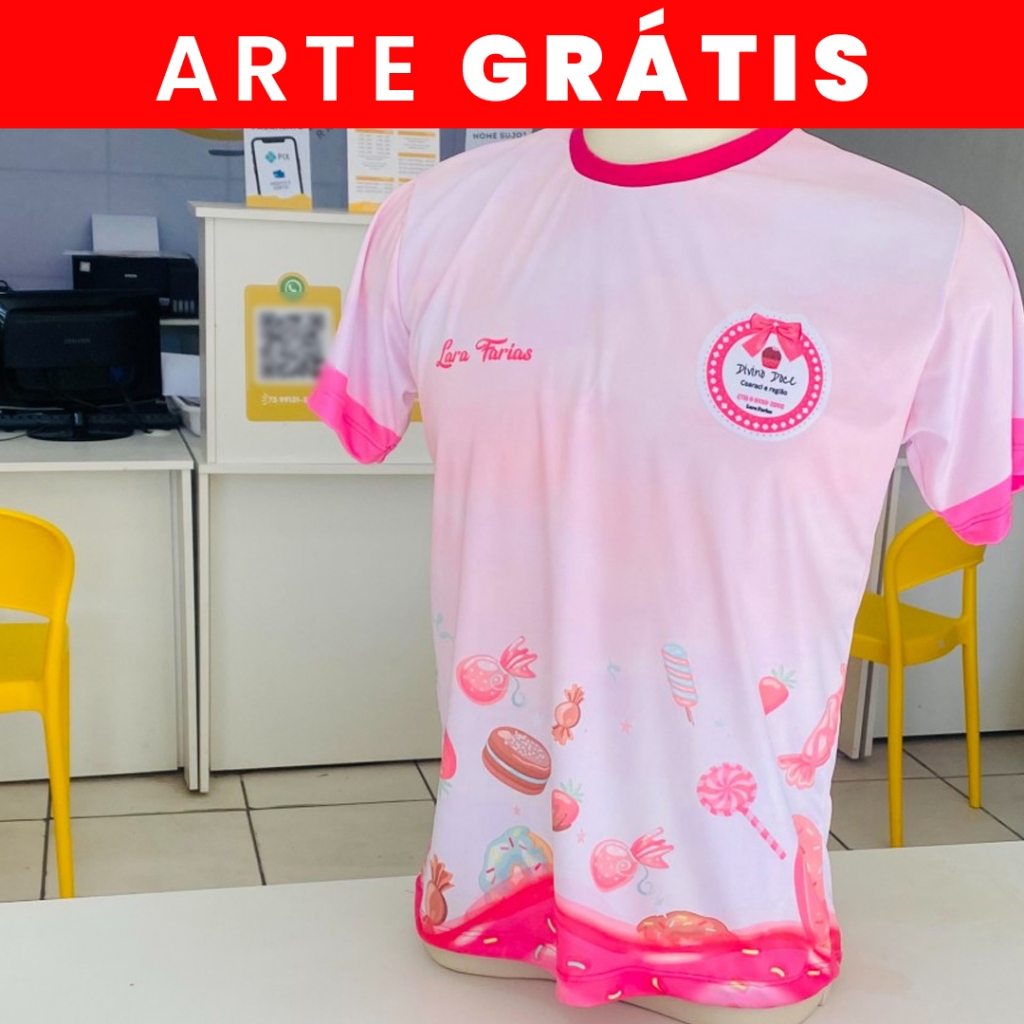 Camisa Personalizada Sublimação total - ( Dryfit Liso UV35+ ) com sua Arte , Foto, Tema, 100% poliéster (Dryfit Liso UV35+))