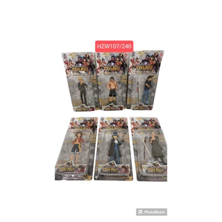 boneco one piece coleção com 6 boneco( cartela)