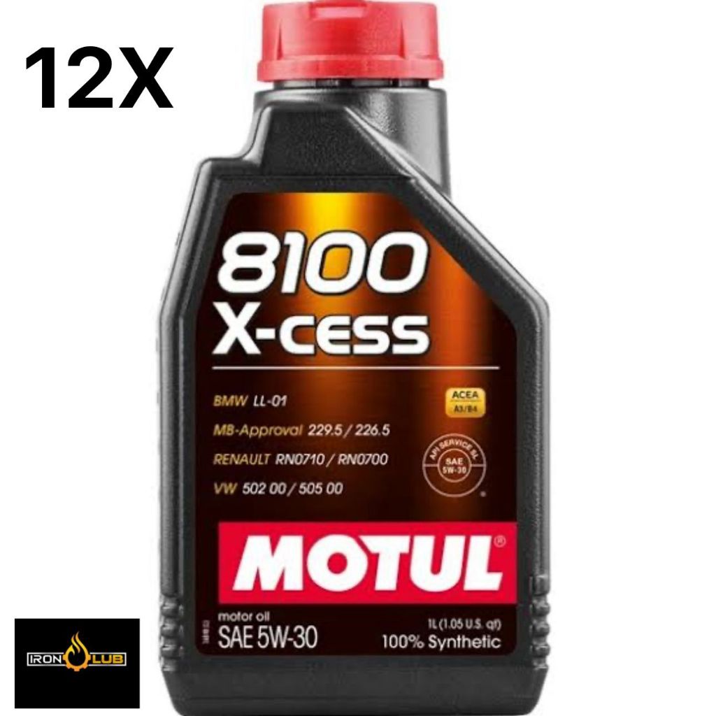 CAIXA COM 12 LITROS MOTUL 8100 X-CESS 5W30 | Shopee Brasil