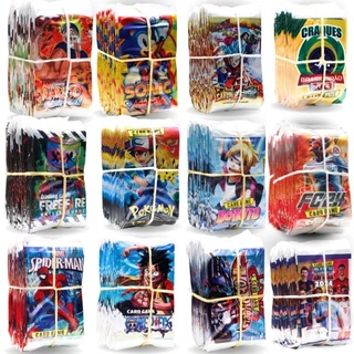 Kit 800 Cards (200 ENVELOPES) Sortido à sua ESCOLHA - Naruto, Pokemon, Futebol, etc...