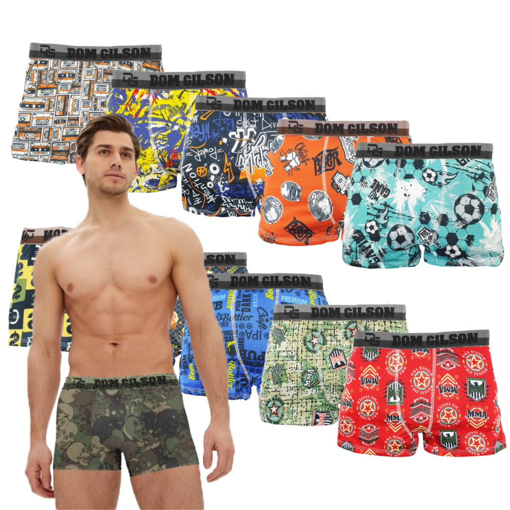 Venda A Quente 1 Unid . Calcinha De Algodão Masculino Versace Confortável  Cueca Boxer Impresso - Escorrega o Preço