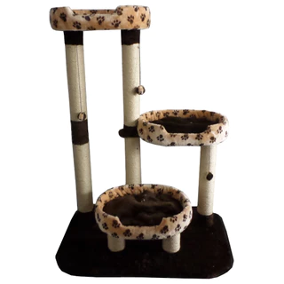 Arranhador cama Para Gatos Com 3 Camas E Almofadas laváveis dupla face