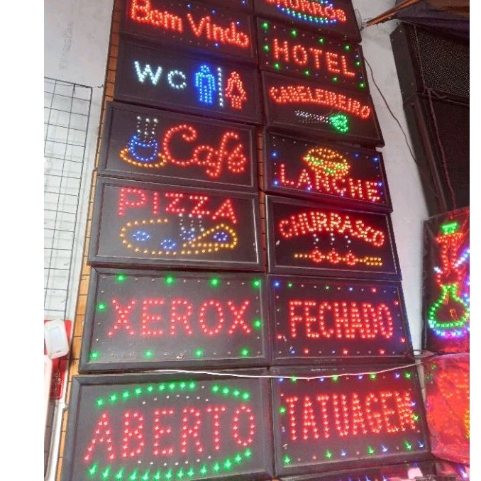 placa painel led letreiro luminoso 110v | Shopee Brasil