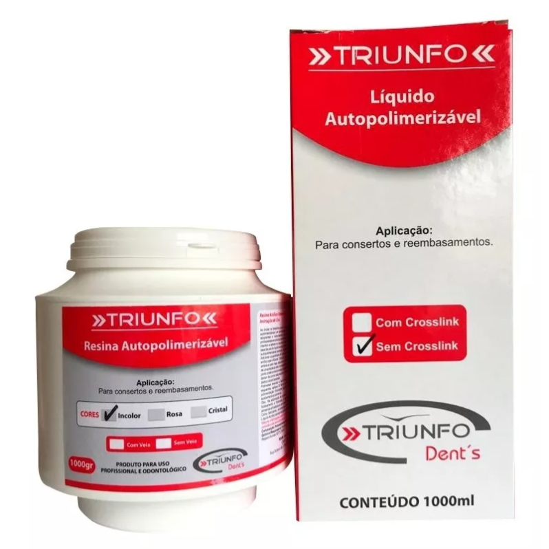 Resina Acrilica Autopolimerizavel Kg Litro Triunfo Shopee Brasil