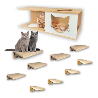 Playground para Gatos 10pçs Nicho G Super Resistente 100% Montado fácil instalação Maine Coon