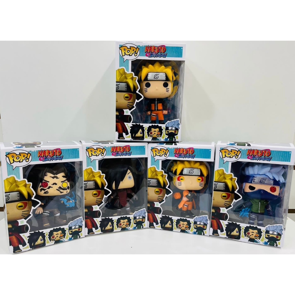FUNKO POP Naruto Figura De Ação Em PVC Kakashi Sasuke Uchiha Itachi Madara Obito Figuras 10cm