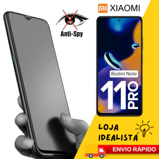 Pelicula Cerâmica Fosca Privacidade P/ Redmi Note 11 Pro Matte Antispy 3D 9D Xiaomi - Envio Rápido