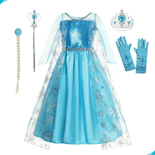 Fantasia Vestido Frozen Elsa E Anna Princesa Pronta Entrega