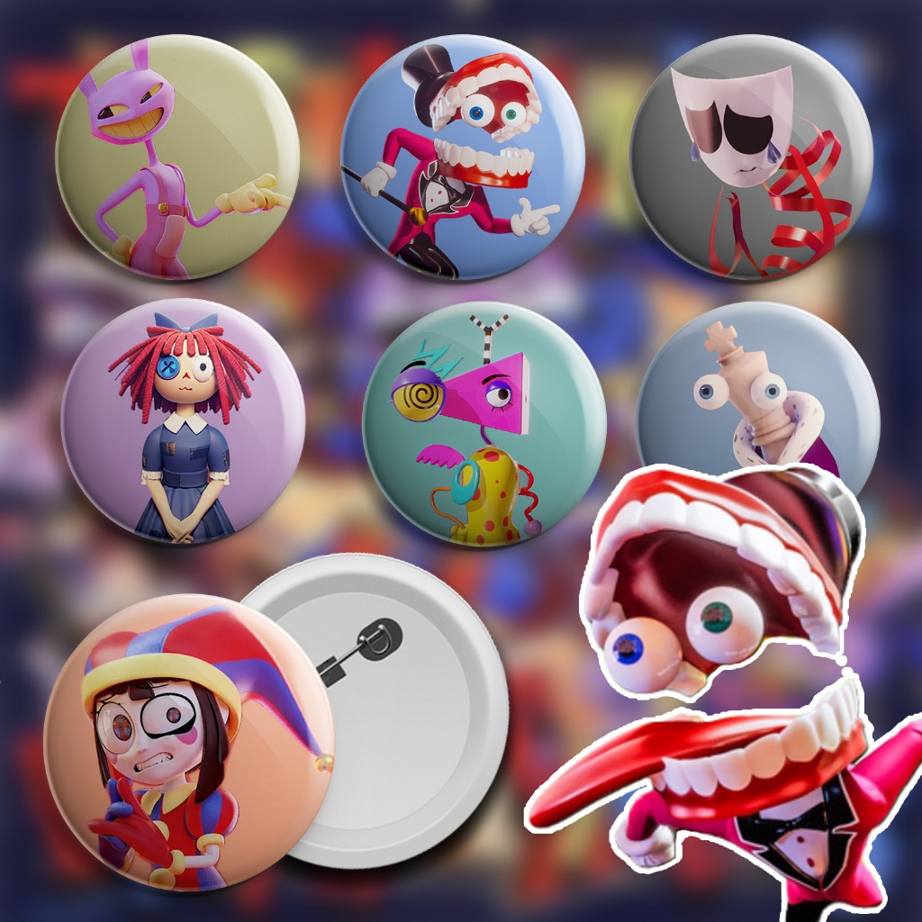 Bottons The Amazing Digital Circus (O Incrível Circo Digital) broche  alfinete boton bottom button pin | Shopee Brasil