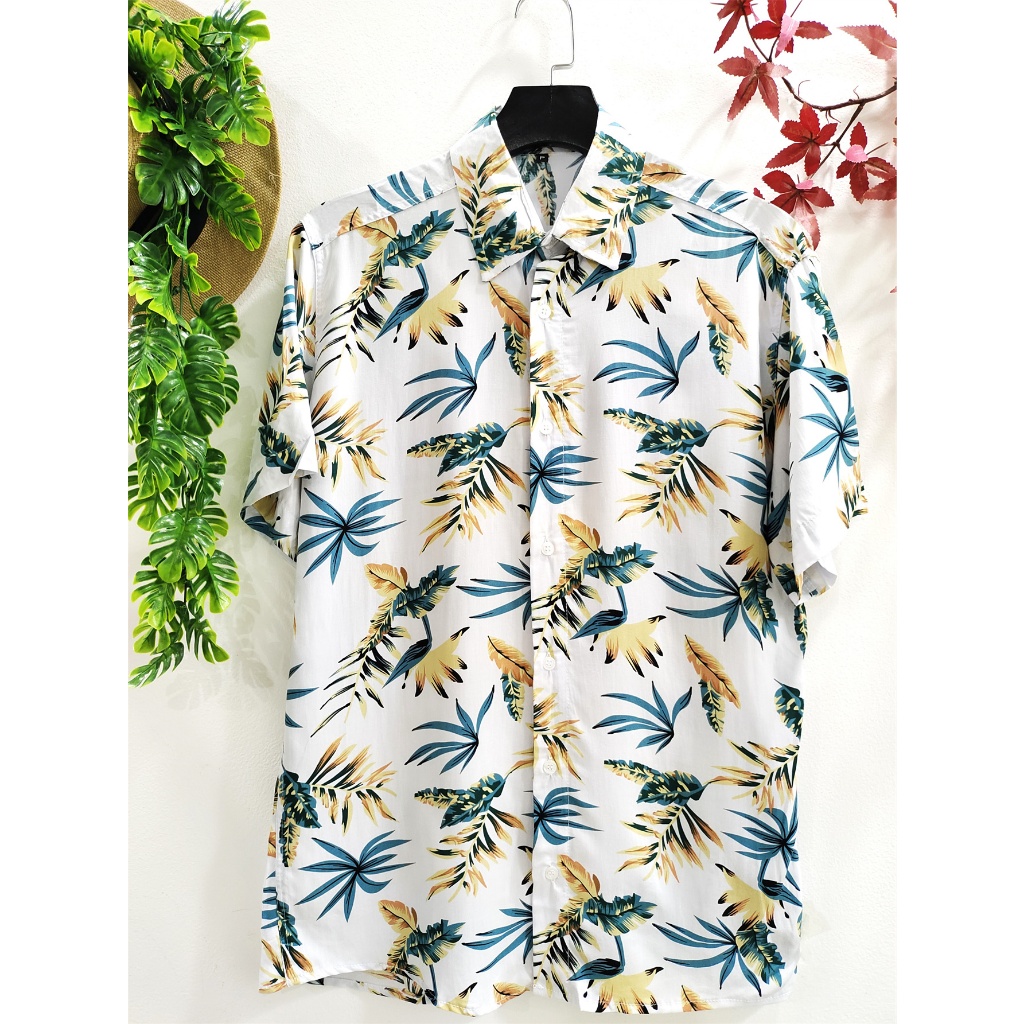 Camisas Social Floridas Masculinas Confortável Havaiana Estampadas