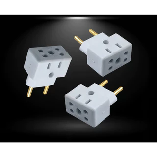 Kit 100 Adaptador de Tomada Benjamin BOB Esponja Universal 10A e 20A