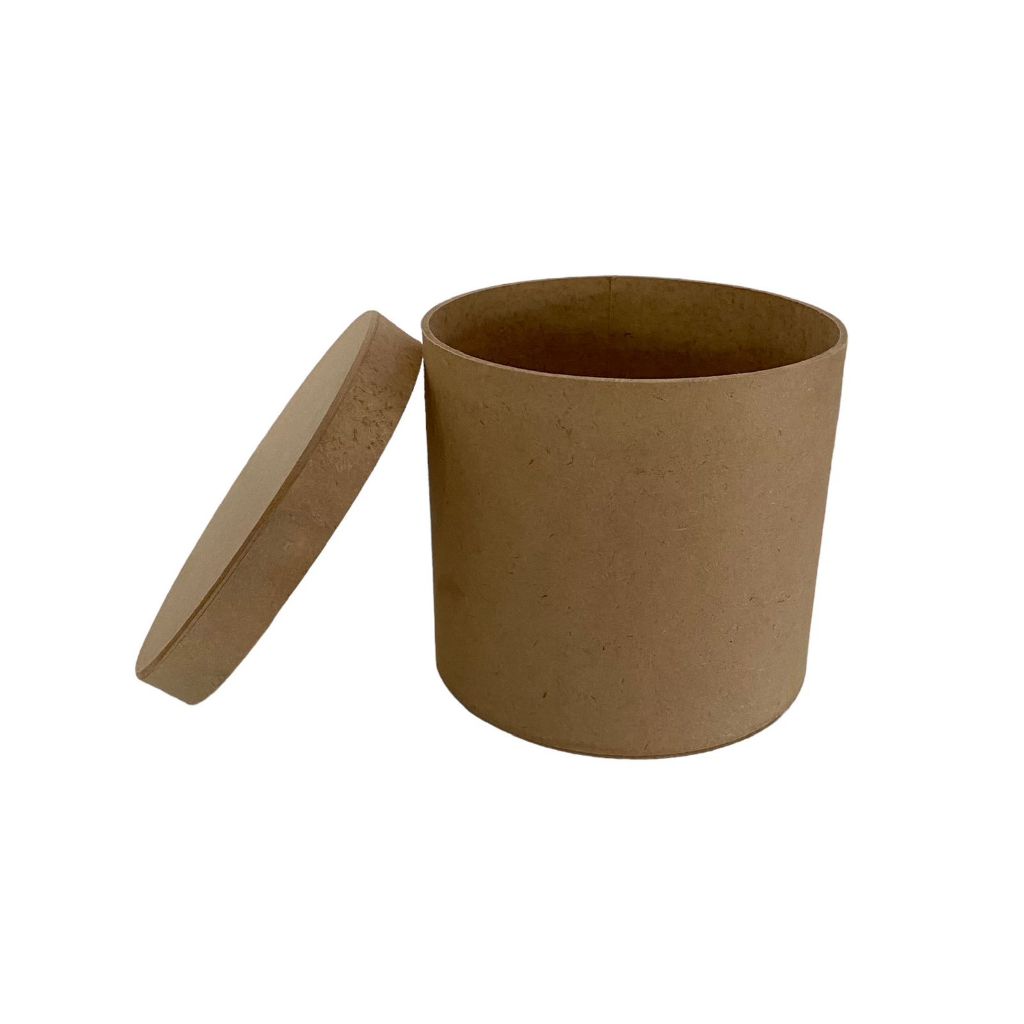 Caixa redonda alta com tampa MDF cru 15x16cm | Shopee Brasil