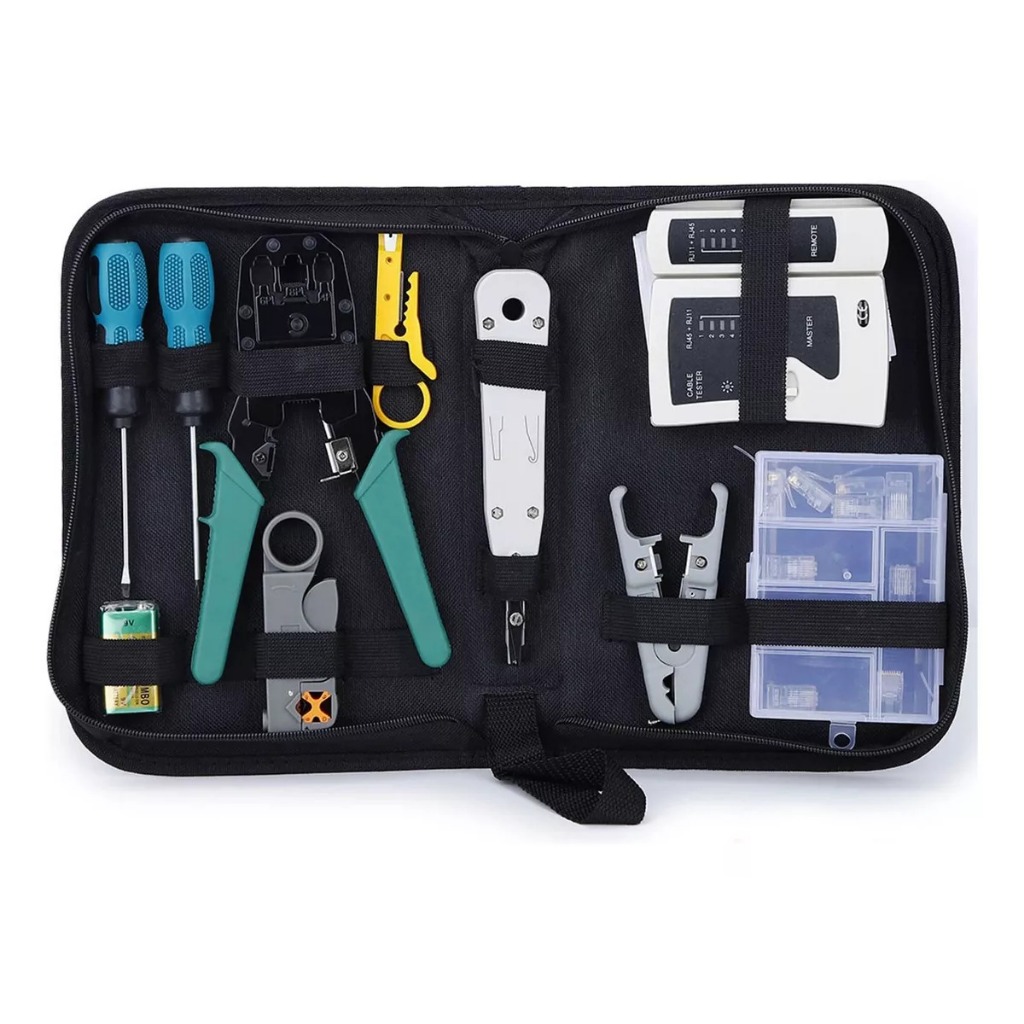 Kit Ferramentas Manutenção De Rede Lan Ethernet Testador | Shopee Brasil