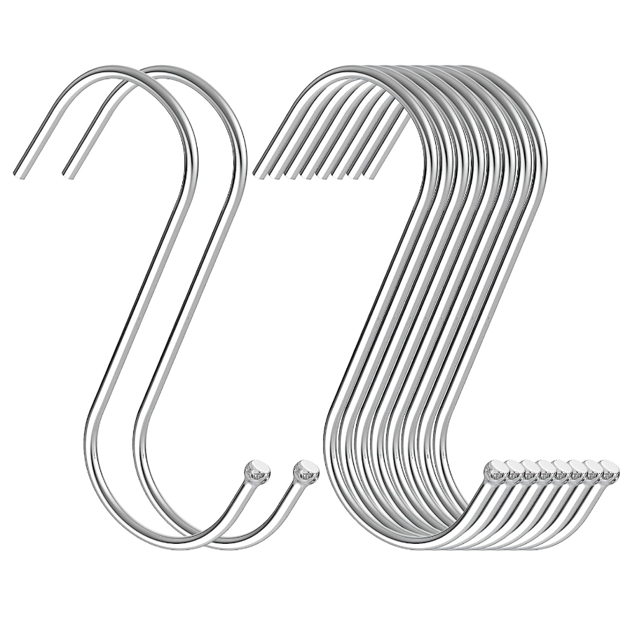 Kit 30 Gancho De Metal Em Forma De S Para Cozinha Jardim