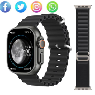 Smartwatch T10 Ultra 2 2023 Nova Série 9 Smart Watch 2.09 Inch HD 49mm Bluetooth Com Calculadora Carregamento Sem Fio Para Homens E Mulheres