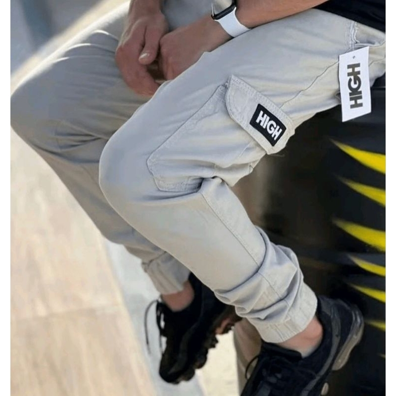 Calça Cargo Jogger Premium Bordado 3 Cores Disponíveis (ENVIO IMEDIATO)