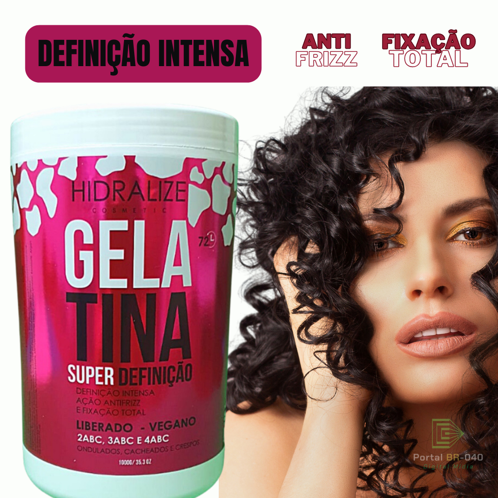 Gelatina Capilar Super Definição E Fixação Intensa Hidralize 1kg ...