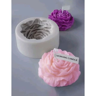 Forma de Silicone para Vela Desenho Rosa, Molde De Vela