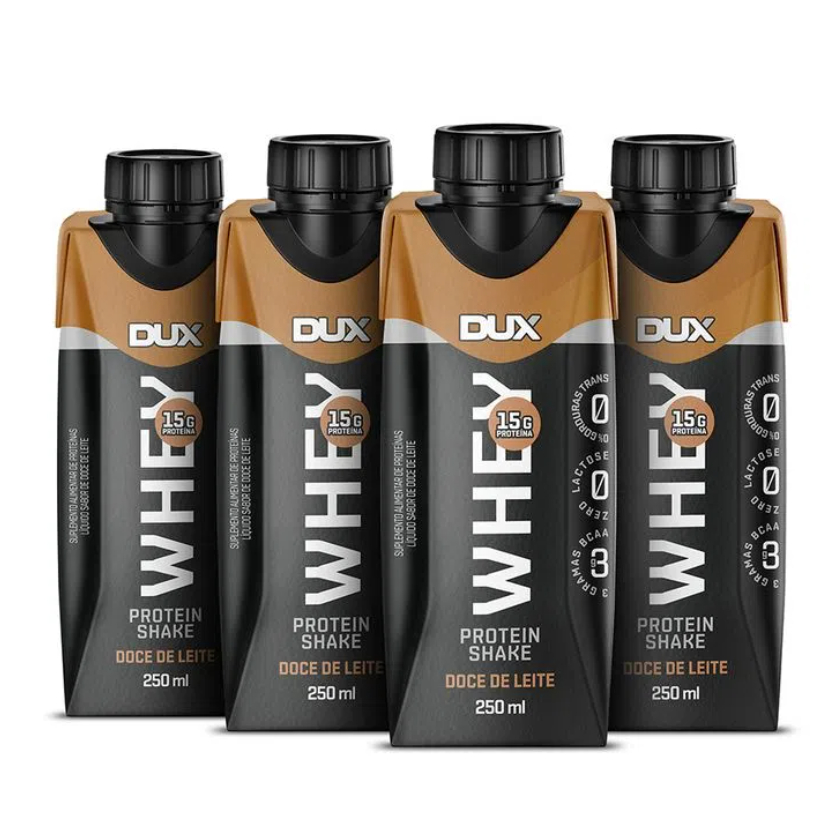 WHEY PROTEIN SHAKE - 250ML (PACK C/ 4 UNIDADES) | Shopee Brasil