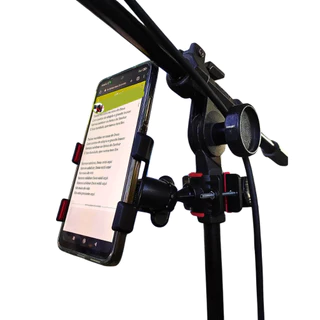 Suporte Celular De Pedestal Musico Cifra Microfone Sp-c12