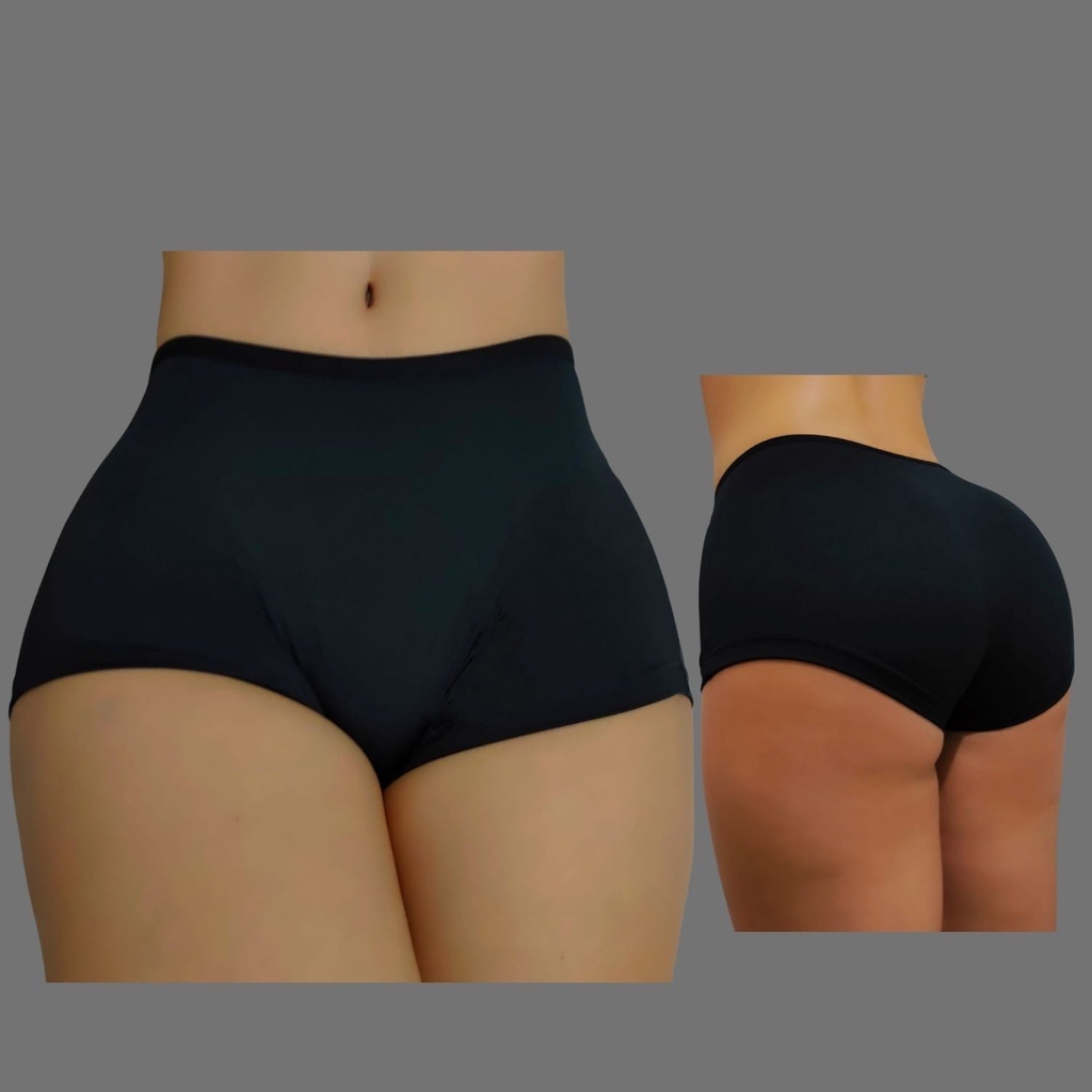 Kit com 3 Calcinhas Boxer Feminina cintura alta Box shortinho levanta  bumbum cálesson confortável