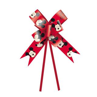 10 Unidades - Laço Pronto Decorado - Festa Mickey Mouse