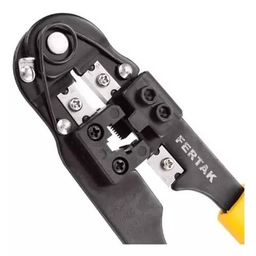 Alicate Crimpador RJ 45 - FERTAK TOOLS | Shopee Brasil