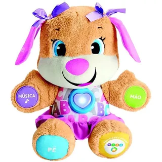 Fisher Price Pelúcia Aprender E Brincar Irmã Do Cachorrinho - Mattel FVC81