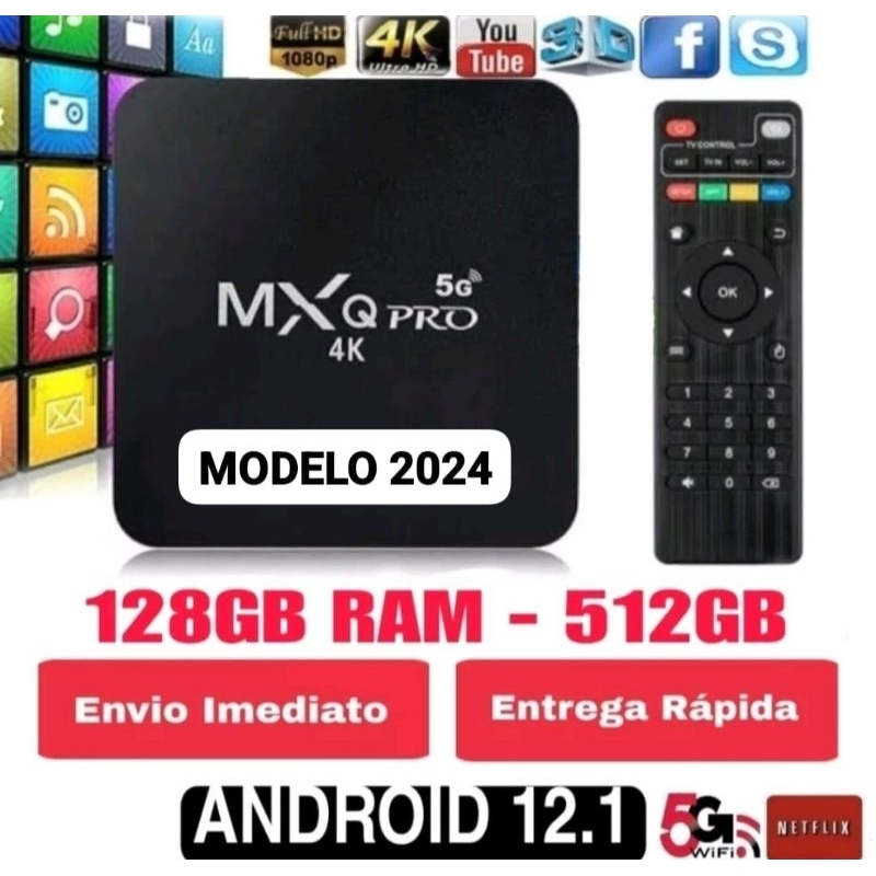 Aparelho Internet Tv 128Gb De Memória, 4K, 5G E Android 11.1 na