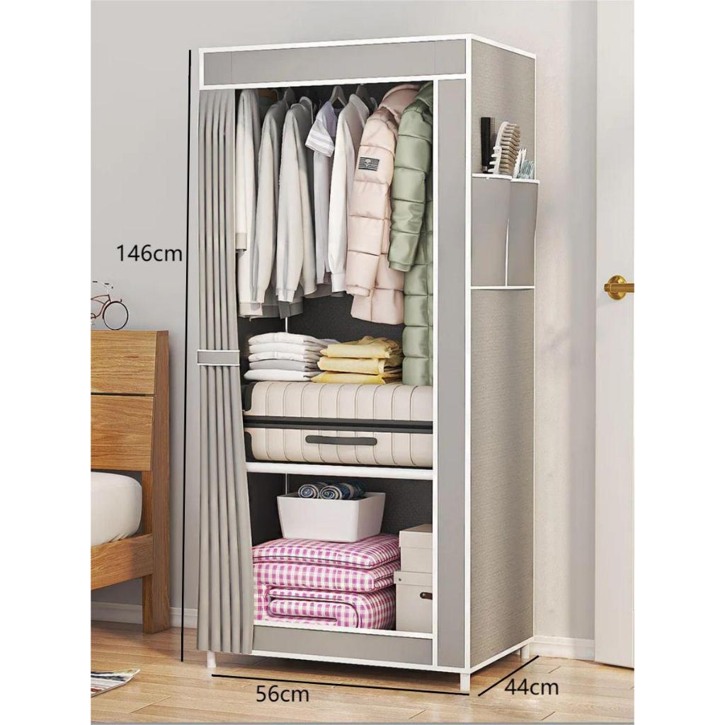 Guarda Roupa Dobrável Armário Organizador Portátil Multiuso Roupeiro Cabideiro