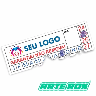 360 Lacre Casca de Ovo 3x1 cm Destrutivel Selo Etiqueta Adesivo Garantia Personalizado