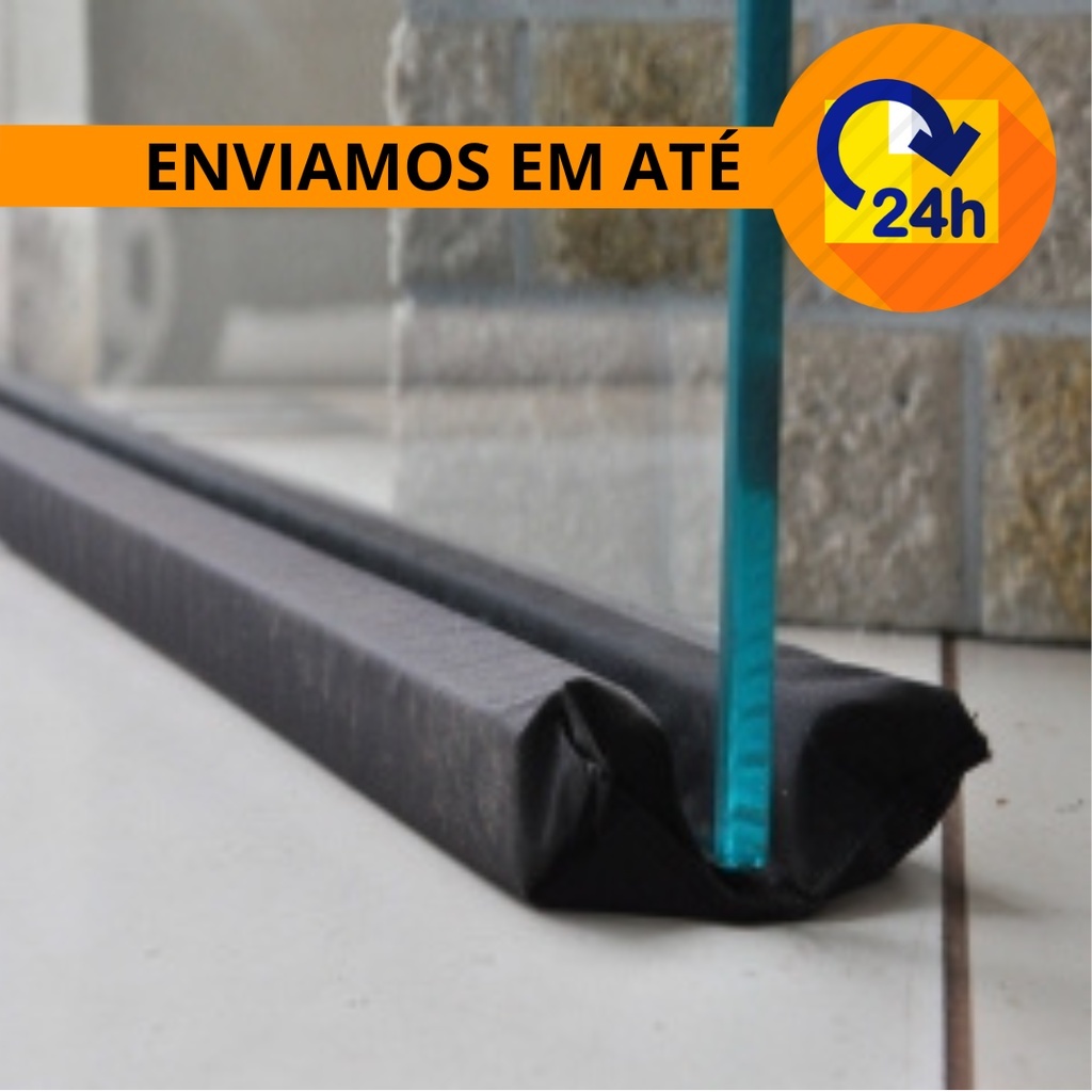 Protetor Veda Porta Vidro Blindex 50 Cm Até 2 Metros Todos Os Tamanhos ...