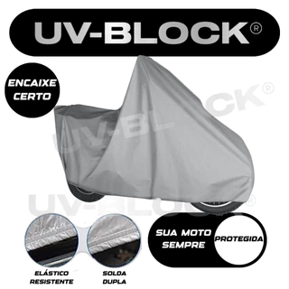Capa Cobrir Moto Forrada 100% Impermeável Tamanho P, M, G e GG Protege Contra Raios UV