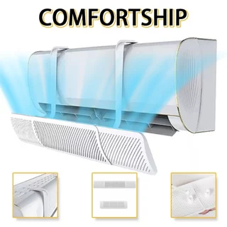 COMFORTSHIP>>Pára-brisa de ar condicionado anti-sopro direto universal à prova de vento montado na parede saída