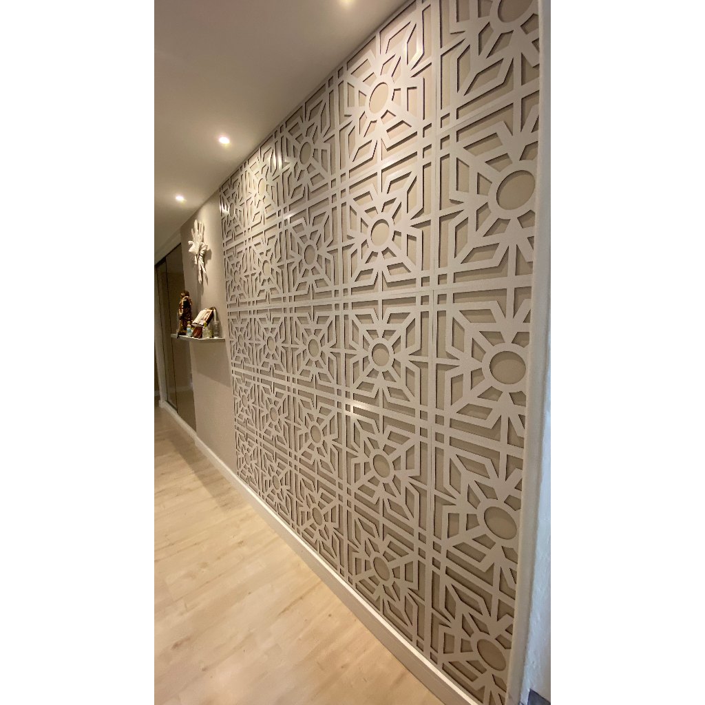 Kit 14 pçs - Painel Vazado Cobogó 3mm - 25x25