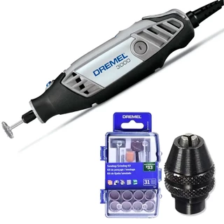 Retífica Dremel Série 3000 com Kit 11 Acessórios + Mandril 4486 DREMEL