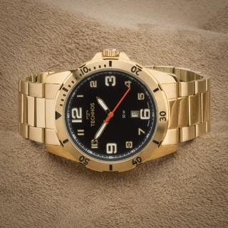 Relógio Masculino Technos Dourado Militar 2115NBP/1P