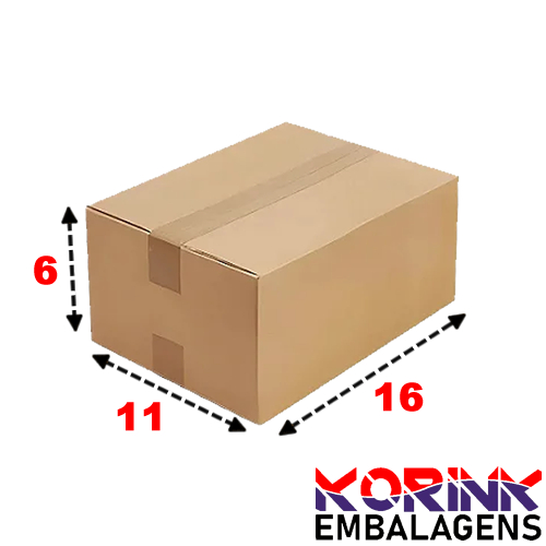 50 Caixas De Papelão 16x11x6 Envios, Ecommerce, Pac, Sedex
