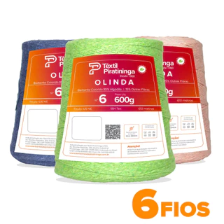 Barbante Olinda Colorido 600g 6 Fios