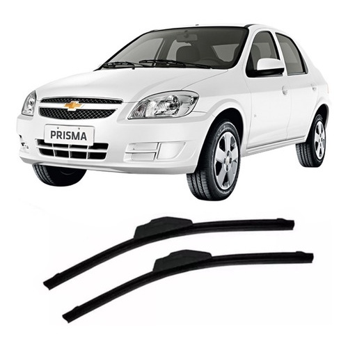 Kit Palheta Limpador Parabrisa Silicone Prisma 2006 À 2012 18"/18"