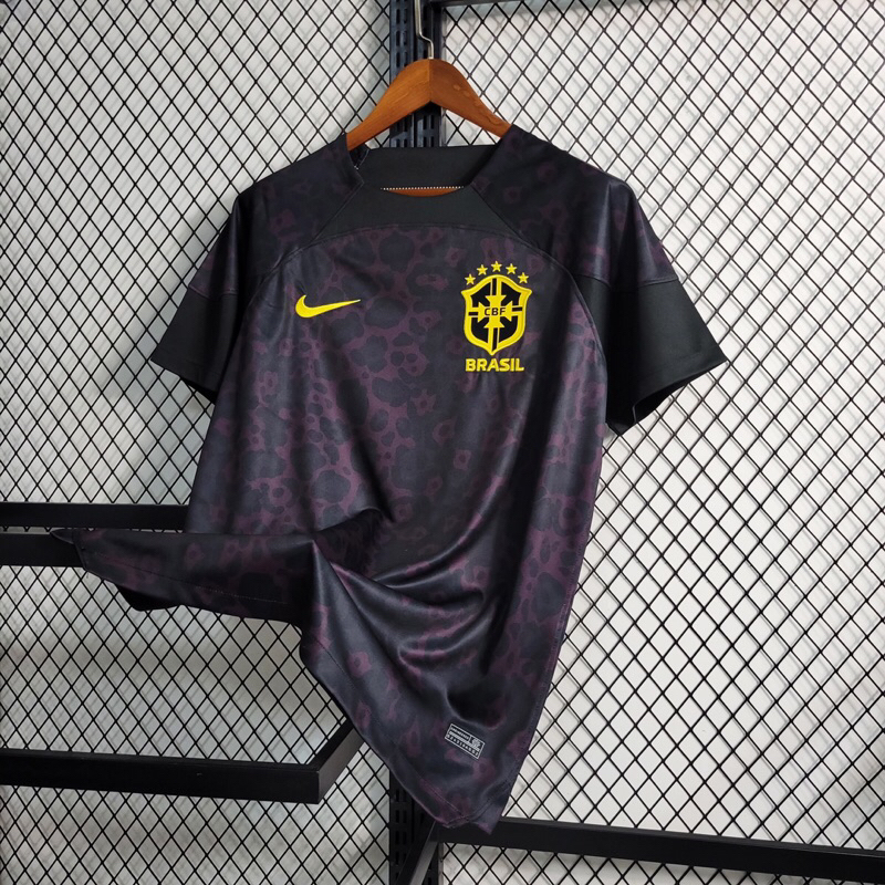 Nova Camiseta do Brasil Azul Leopardo Nike Copa do Catar 2022