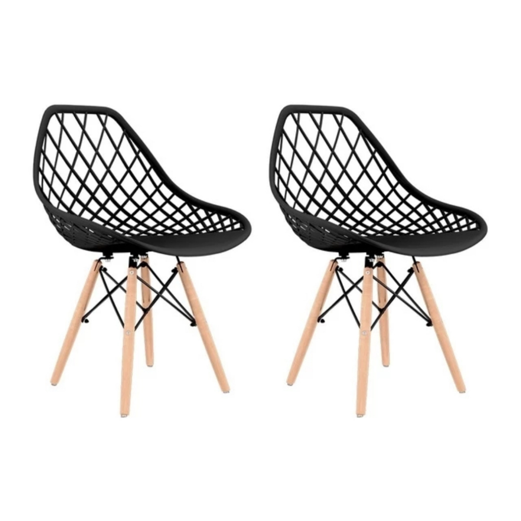 Kit com 2 Cadeiras Kaila Eiffel Eames