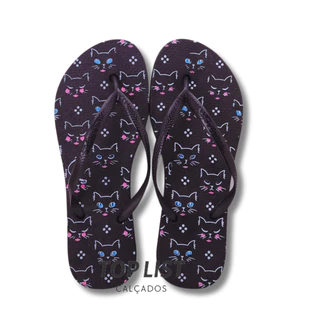 Chinelo de dedo feminino sandália slim feminina adulto mulher várias cores